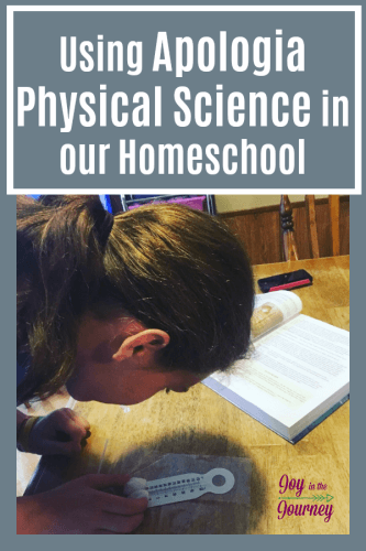 Using Apologia Physical Science In Our Homeschool - Joy In The Journey