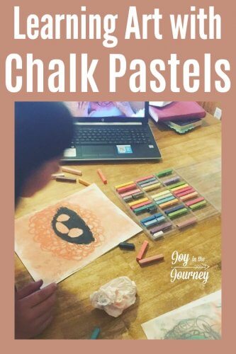 Homeschool Art with Chalk Pastels - Joy in the Journey