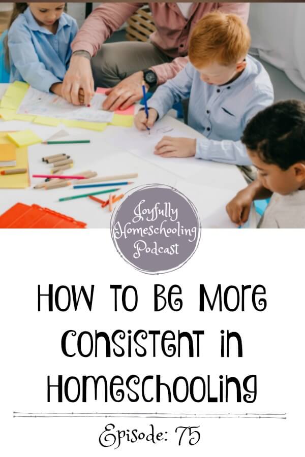 How many times does something in your day distract you or your kids and lead you all away from school? Do you long for a more consistent homeschool? I am sharing some tips and encouragement to help you be more consistent in homeschooling. 