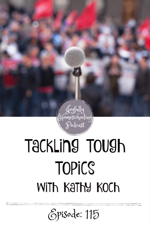 Our world is literally falling apart at the seams it feels like. And that is why today I am chatting with Dr. Kathy Koch on tackling tough topics with kids.